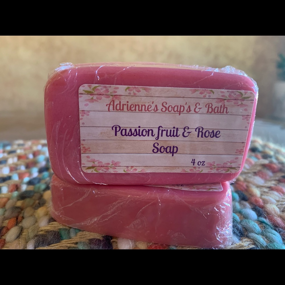 Passion-Fruit and Rose Goats-milk Bar Soap